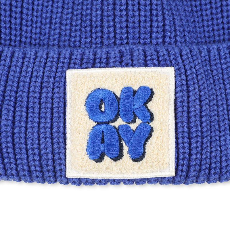 Blue Knitted Beanie