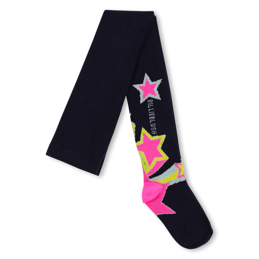 Fancy Stars Dark Blue Tights