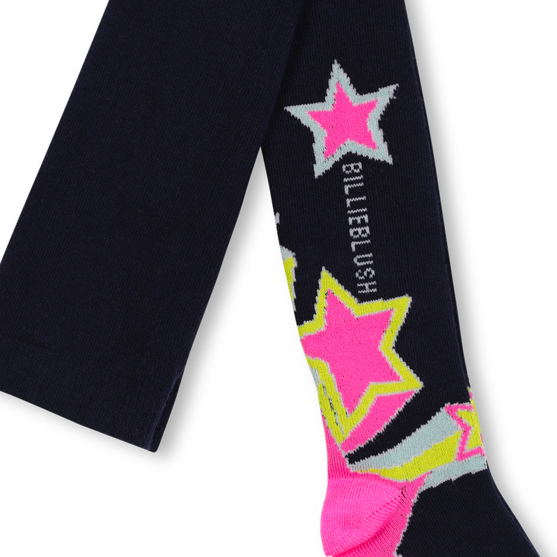 Fancy Stars Dark Blue Tights
