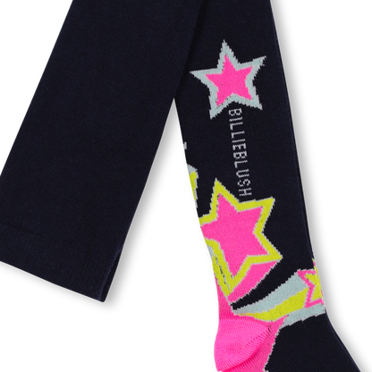 Fancy Stars Dark Blue Tights
