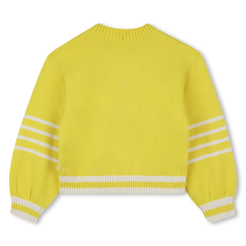 Yellow Knit Cardigan