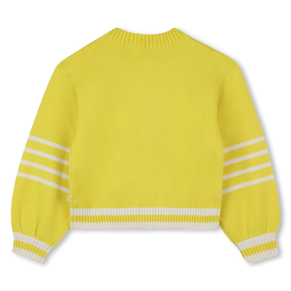 Yellow Knit Cardigan