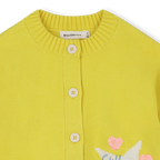 Yellow Knit Cardigan