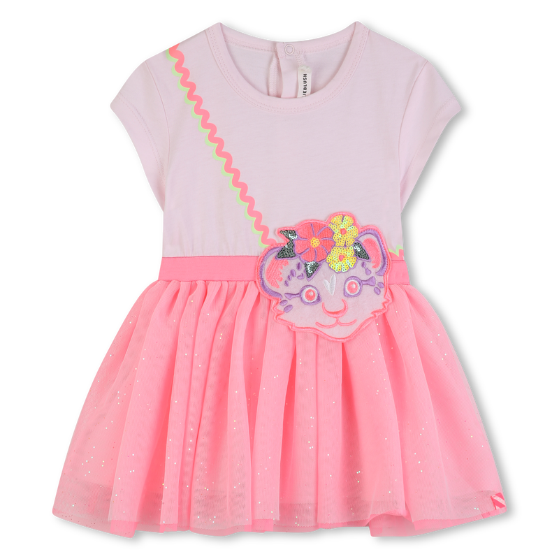 Bi-Material Baby Dress