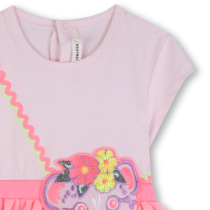 Bi-Material Baby Dress
