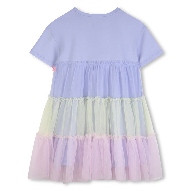 Bi-Material Layered Dress