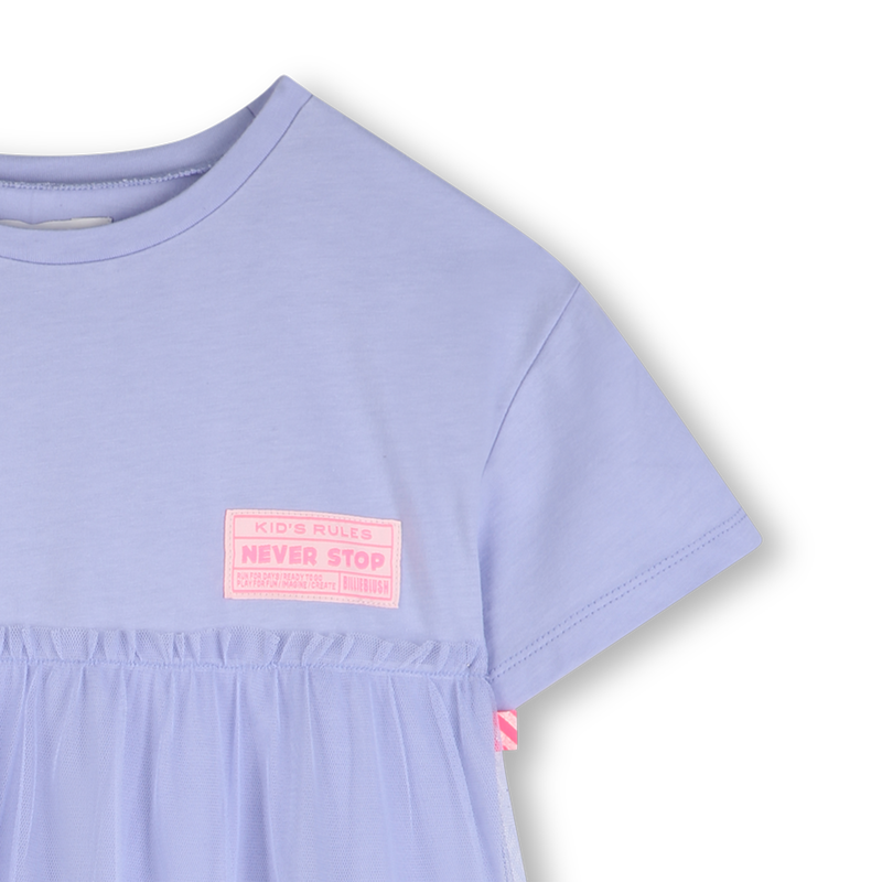 Bi-Material Layered Dress