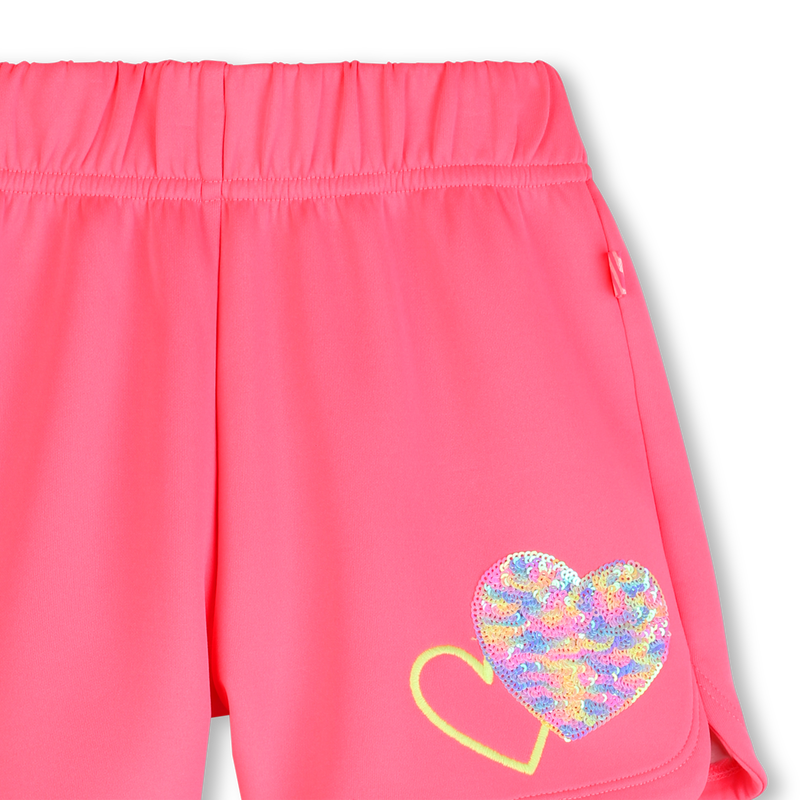 Neon Pink Fleece Shorts