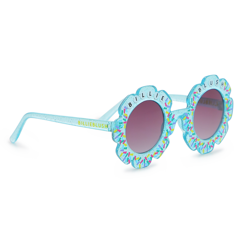 Blue Flower Sunglasses