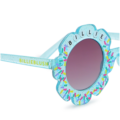 Blue Flower Sunglasses