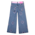 Pink Belt Denim Jeans