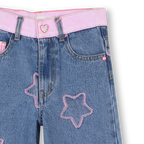 Pink Belt Denim Jeans