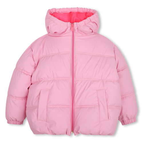 Hooded Down Pink Jacket