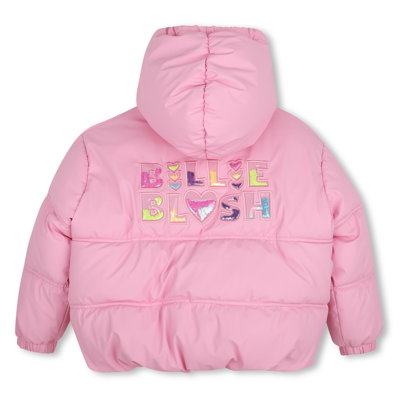 Hooded Down Pink Jacket