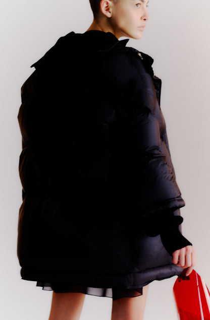 Down Jacket With Balaclava