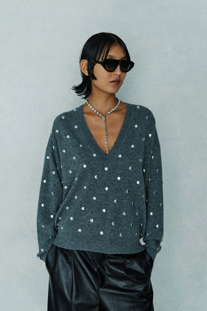 Grey Cashmere Sweater