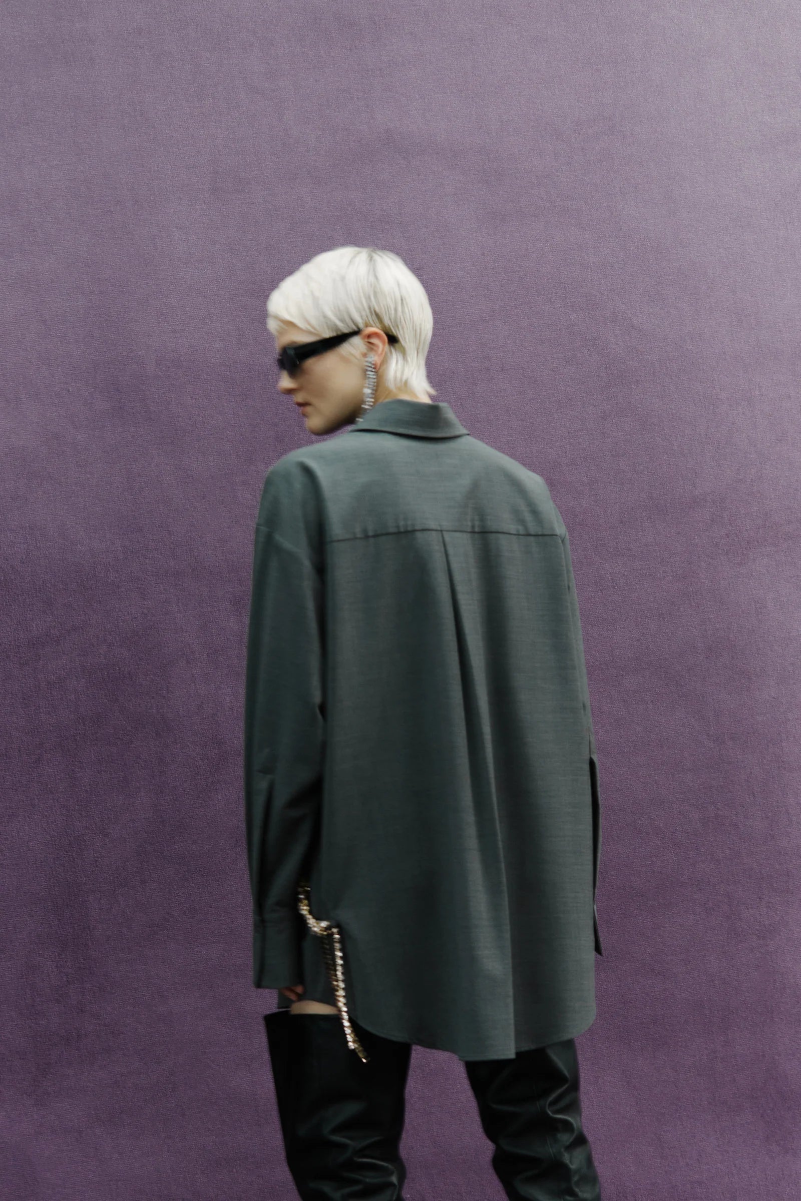 Rhinestone Braid Shirt