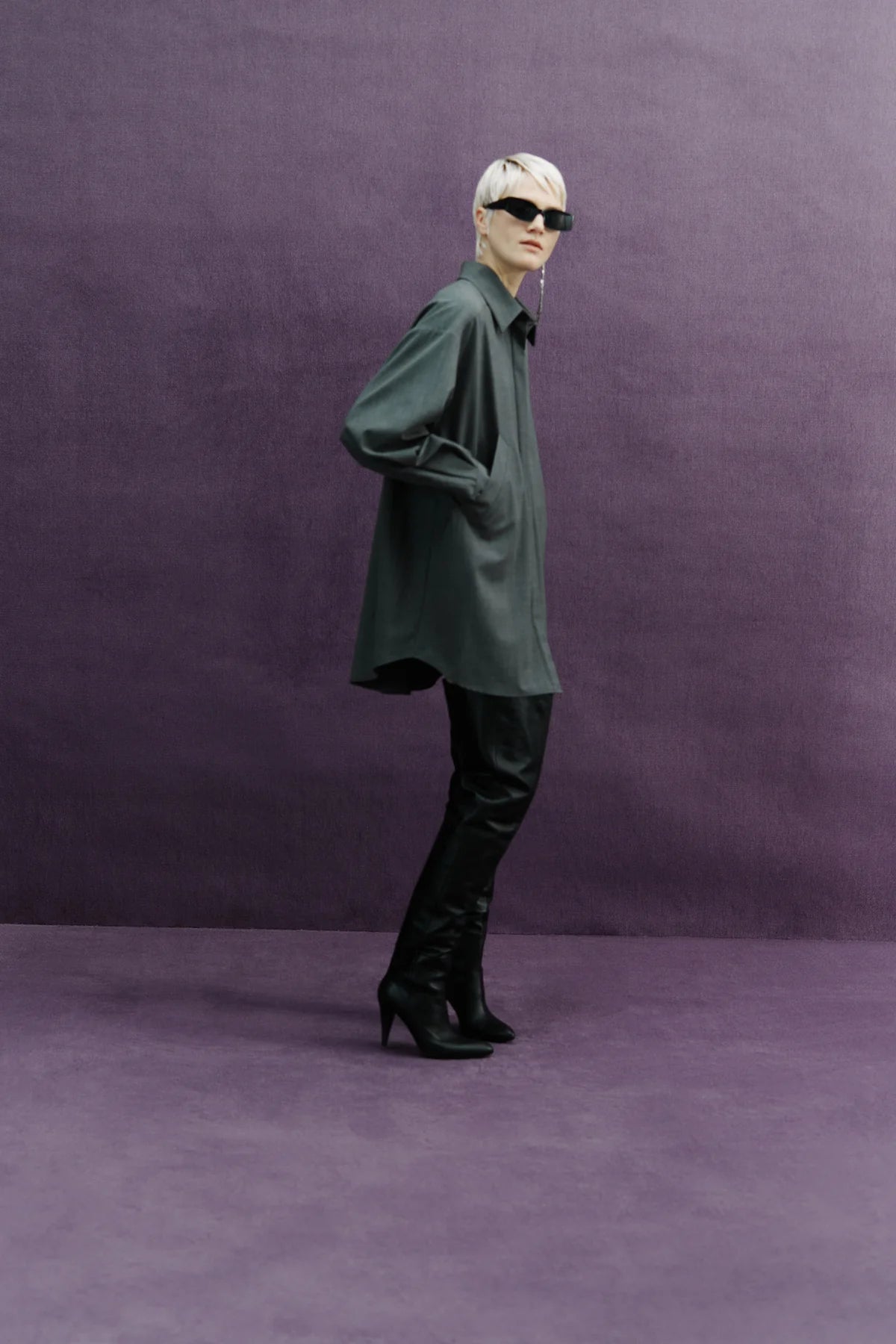 Rhinestone Braid Shirt