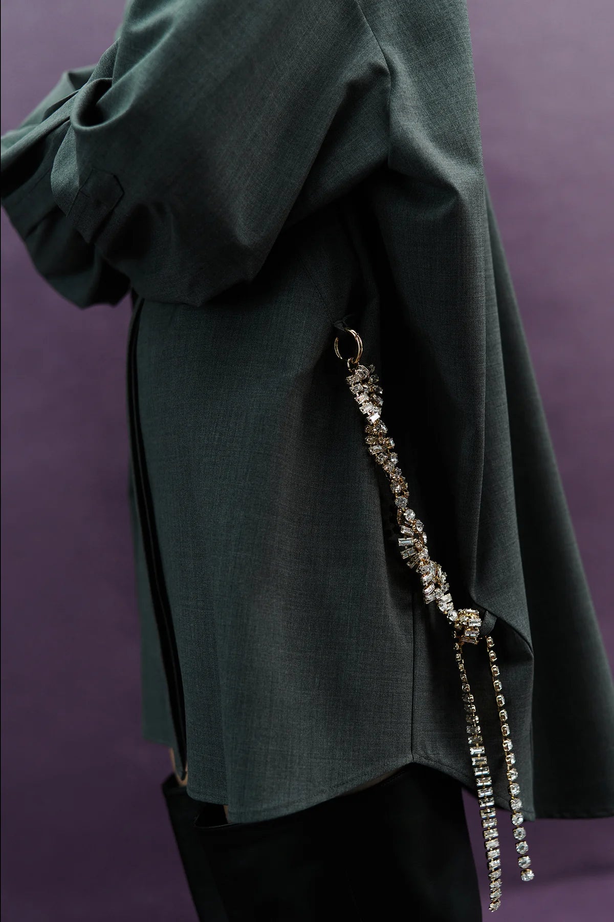 Rhinestone Braid Shirt