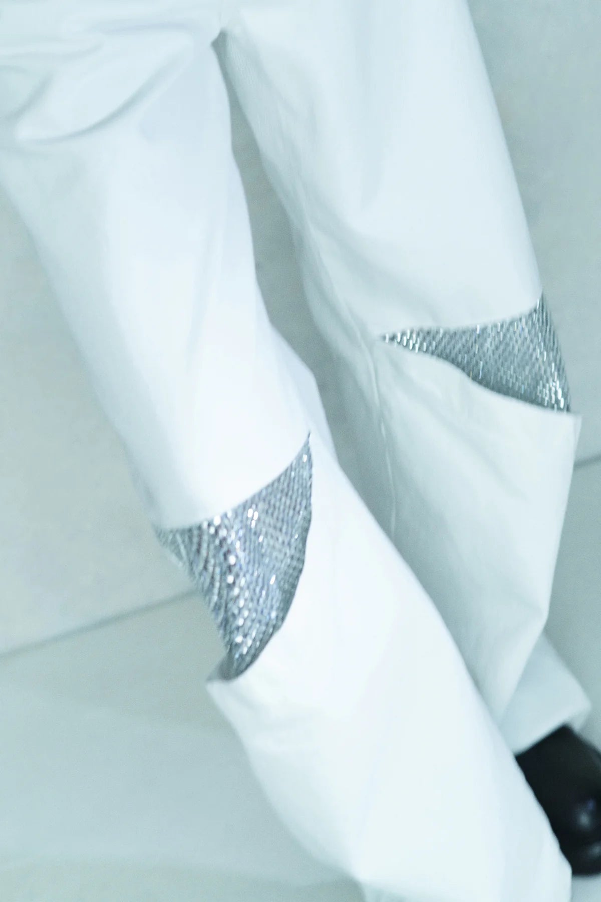 White Denim Trousers