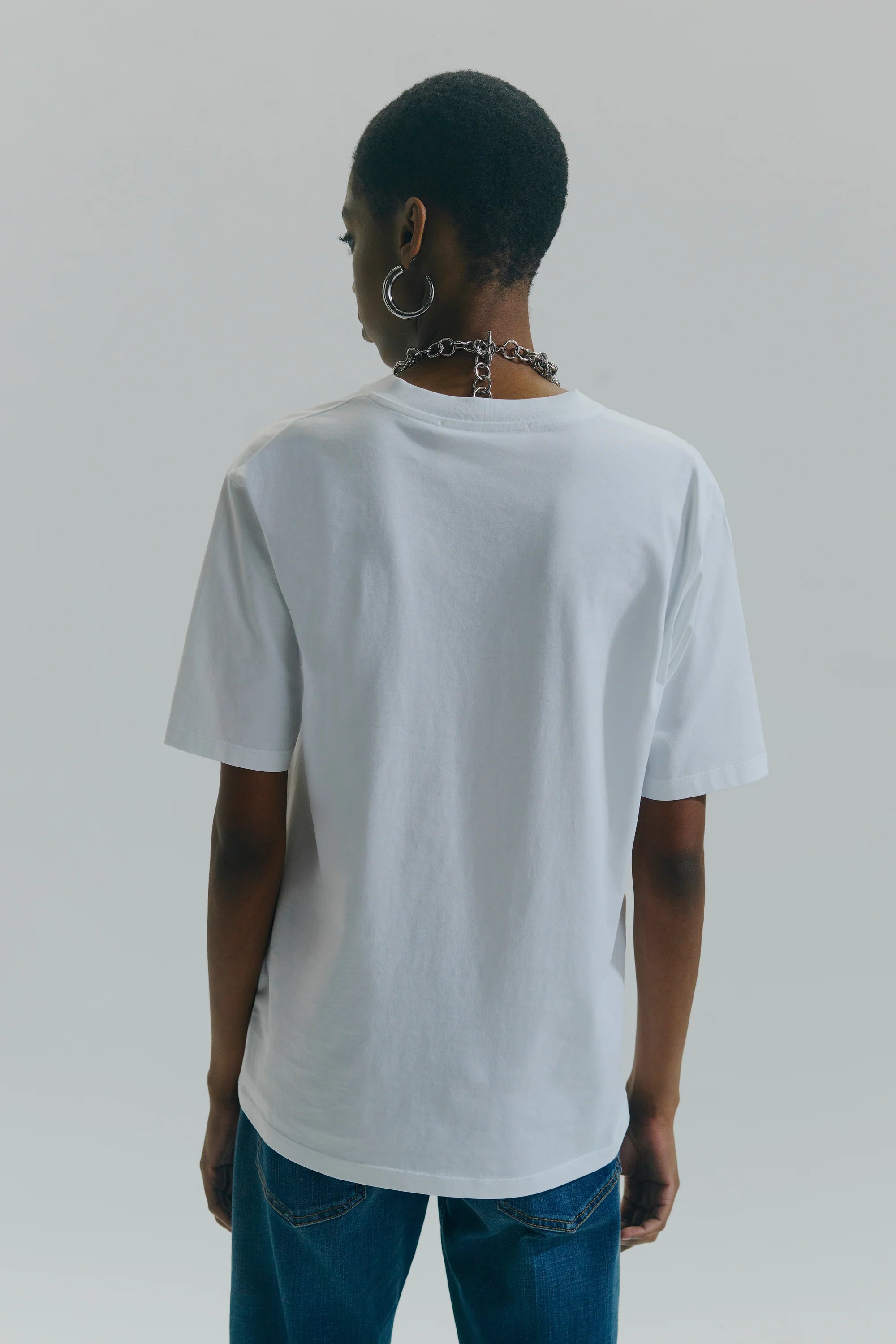 V-Neck T-Shirt With Logo