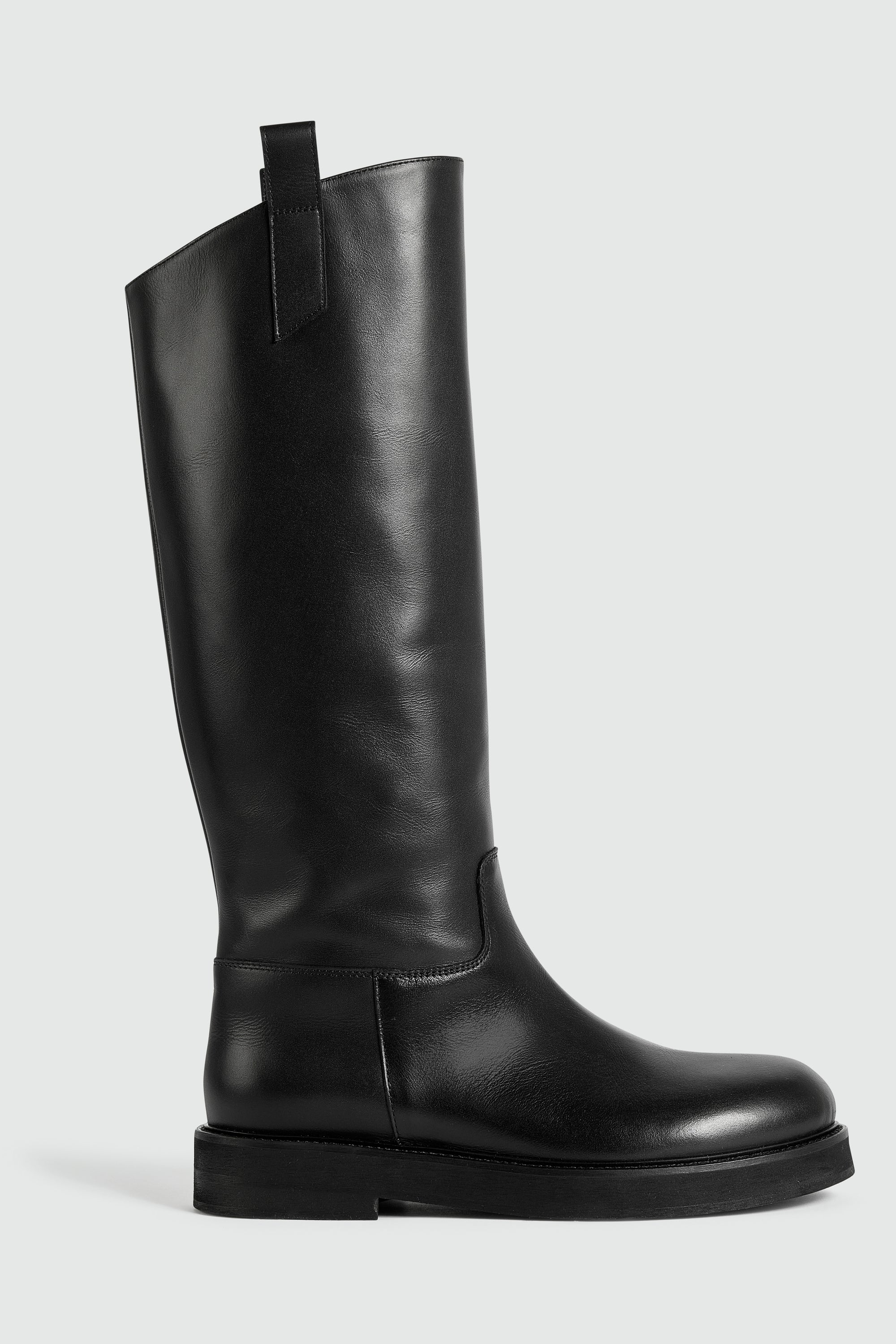 Leather Biker Boots