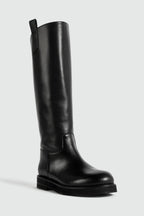 Leather Biker Boots