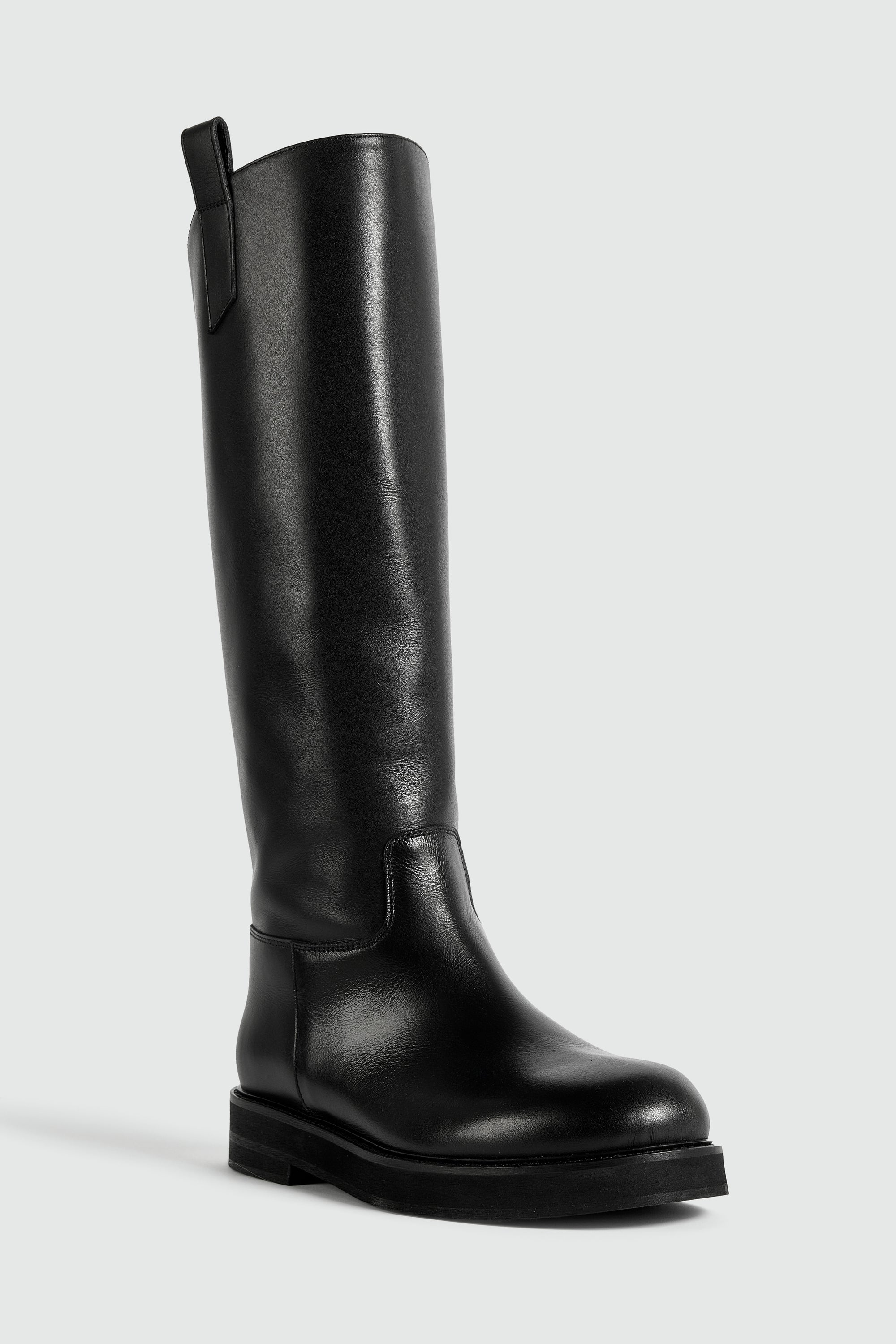 Leather Biker Boots