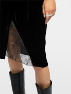 Julen Velvet Skirt