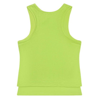 Bi-Material Green Vest