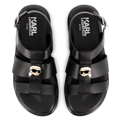 Buckled Leather Sandals