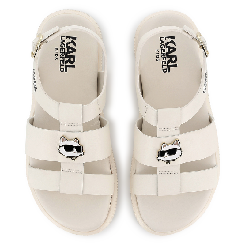 White Leather Sandals