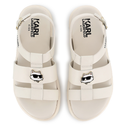 White Leather Sandals