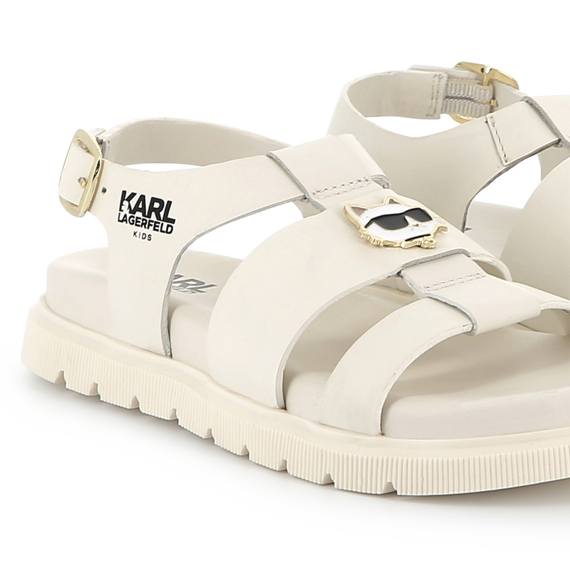White Leather Sandals