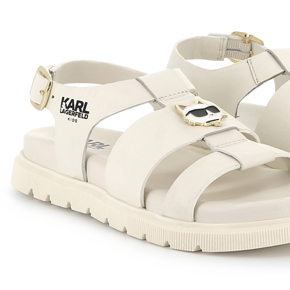 White Leather Sandals
