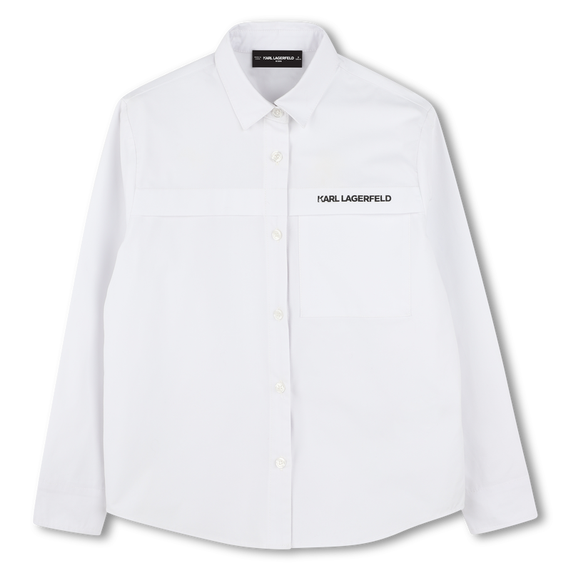Long-Sleeved White Shirt