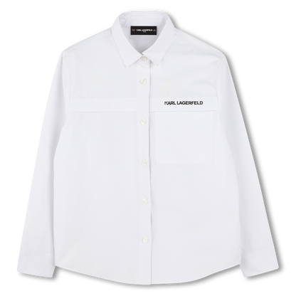 Long-Sleeved White Shirt