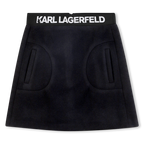 Logo-Waist Short Skirt