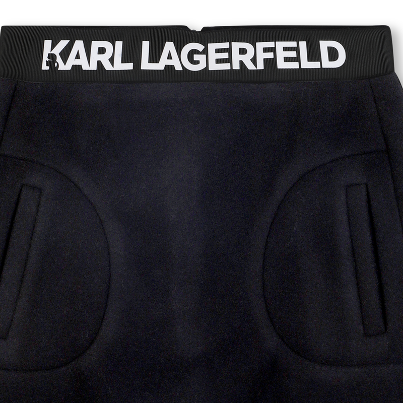 Logo-Waist Short Skirt