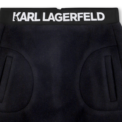 Logo-Waist Short Skirt