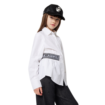 Denim Letter Print Pants