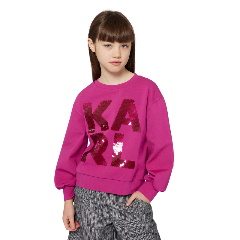 Pink Long-Sleeve Sweatshirt