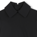 Short-Sleeve Pleated Dress