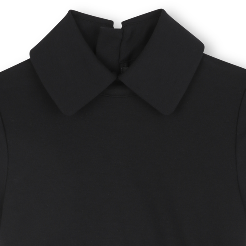 Short-Sleeve Pleated Dress