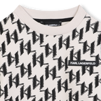 Black And White Fleece Sweatshirt