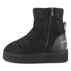 Sequined Textile Ankle Boot