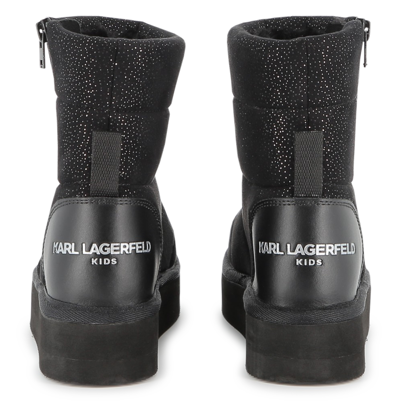 Sequined Textile Ankle Boot