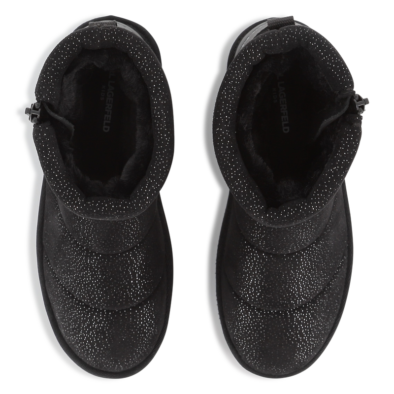 Sequined Textile Ankle Boot