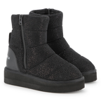 Sequined Textile Ankle Boot