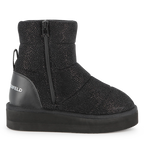 Sequined Textile Ankle Boot